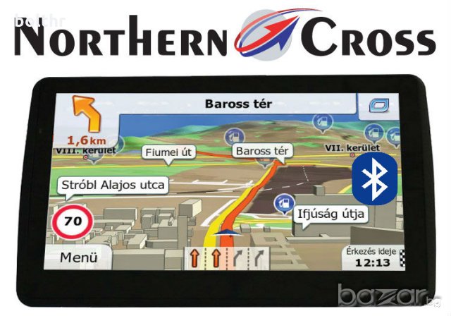 GPS НАВИГАЦИЯ NORTHERN CROSS NC-712S EU FM BT AV IN