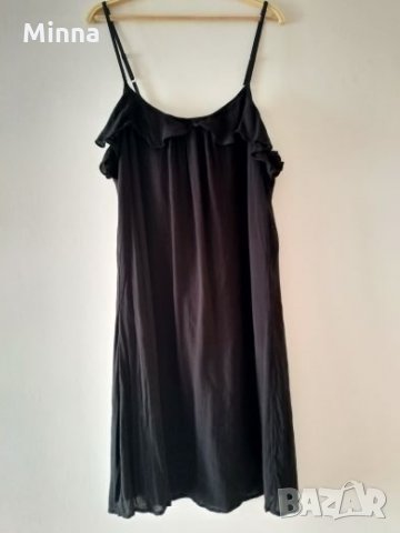 Черна лятна рокля размер M