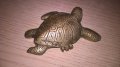 Костенурка-мед/месинг-8х8см-внос швеицария, снимка 10