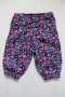Кадифен флорален панталон/4-6 м, снимка 1 - Панталони и долнища за бебе - 25211255