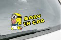 Стикер за кола - Миньон Baby in car, снимка 3