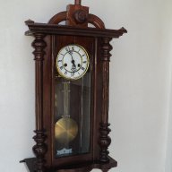 Старинен стенен часовник Густав Бекер работещ отлично с ключ , снимка 1 - Антикварни и старинни предмети - 11626241