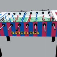 Джага Футбол на маса Барселона, снимка 2 - Джаги - 14838251