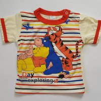 Тениска Мео Пух и Приятели - 2 цвята - 68,74 см, снимка 3 - Бебешки блузки - 10439779