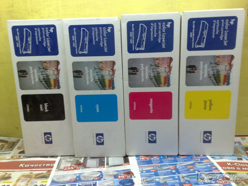Цветни тонери за принтер HP CLJ 1500, HP CLJ 2500, снимка 1