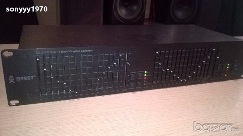 Boost eq-215s dual 15 band equalizer-внос швеицария, снимка 1