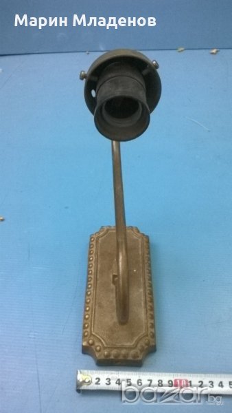 Стара месингова лампа, снимка 1