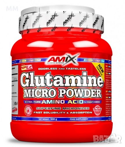 AMIX L-Glutamine Powder - 500гр. - 1.000кг, снимка 1
