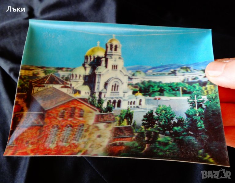 Стара 3D карта на Александър Невски,София. , снимка 1