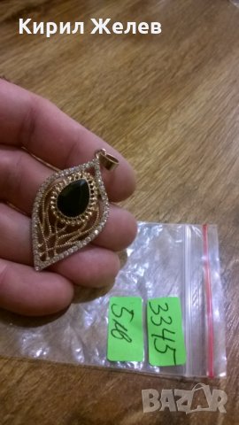 Стара висулка медальон -213 бронз позлата, снимка 1 - Колекции - 23981117