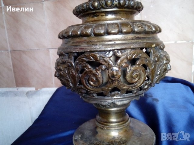 стара газова/газена/ лампа, снимка 4 - Антикварни и старинни предмети - 22254366