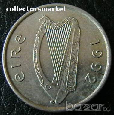 5 пенса 1992, Ирландия, снимка 2 - Нумизматика и бонистика - 13977694