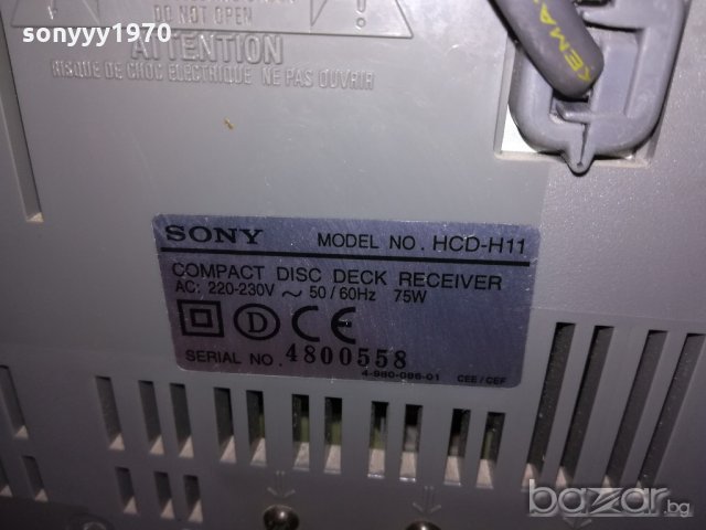 sony hcd-h11 cd/deck/receiver-внос швеицария, снимка 18 - Ресийвъри, усилватели, смесителни пултове - 21444208