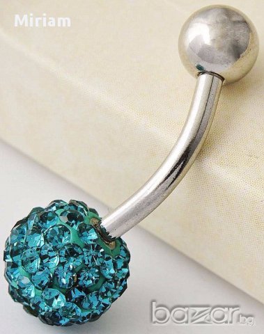 Блестящ пиърсинг от 9к бяло попълнено злато 10 лв., снимка 5 - Обеци - 10519037