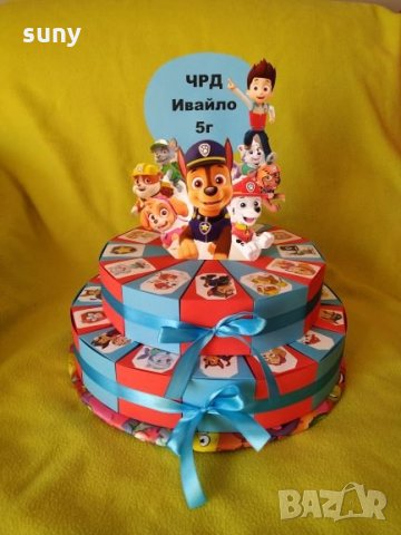 Картонена торта Пес Патрул , снимка 4 - Други - 24762675