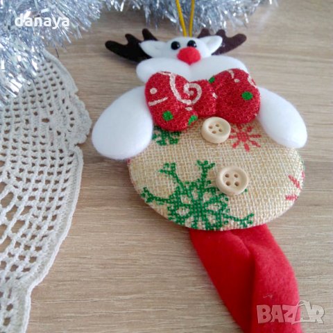 Коледна декорация за стена Елен с дълги крака 25см, снимка 4 - Декорация за дома - 23280781