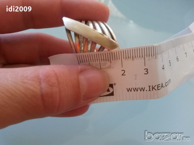 Сребърен пръстен решетка, снимка 7 - Пръстени - 18862165