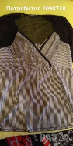 Сребърна блуза, снимка 3 - Корсети, бюстиета, топове - 22975232