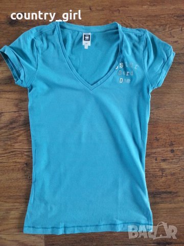 G-star britt vt wmn cap sl- страхотна дамска тениска, снимка 4 - Тениски - 21591485