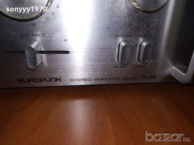 eurofunk stereo amplifier model efa2000-made in japan, снимка 7 - Ресийвъри, усилватели, смесителни пултове - 20850630