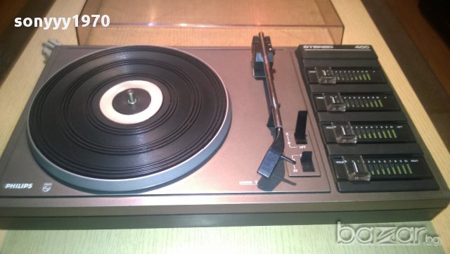 philips stereo 400-грамофон с усилвател-внос швеицария, снимка 2 - Грамофони - 9017915