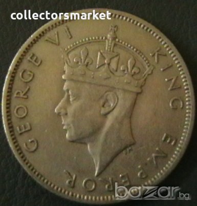 2 шилинга 1947, Южна Родезия, снимка 2 - Нумизматика и бонистика - 21161392