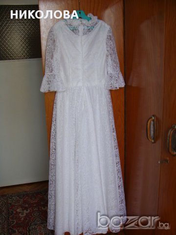 Булчинска / шаферска рокля от дантела, снимка 3 - Сватбени рокли - 17719859