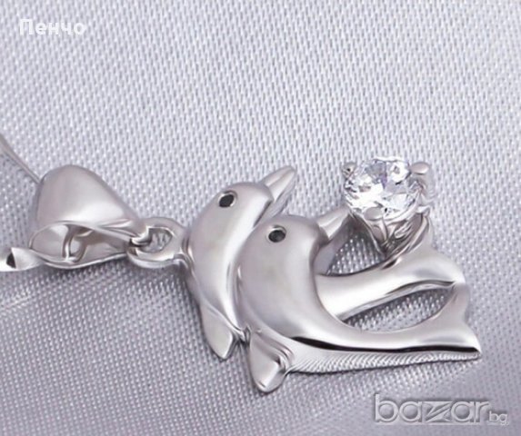 Дамско сребърно колие с формата на делфин Модни аксесоари 2017 посребрен, снимка 17 - Колиета, медальони, синджири - 19479839