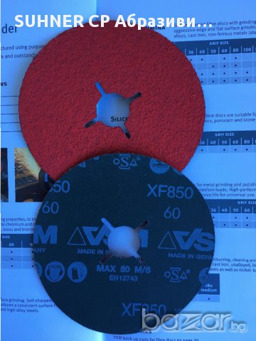ПРОМОЦИЯ!!! Фибър и Велкро дискове за шлайфане на INOX / Неръждаема стомана, снимка 4 - Резервни части за машини - 15508420
