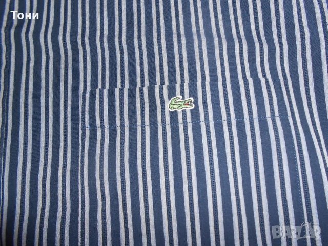 Риза с дълъг ръкав Lacoste -размер 40, снимка 7 - Ризи - 22029424