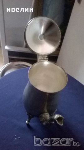 посребрена метална кана, снимка 4 - Антикварни и старинни предмети - 20340305