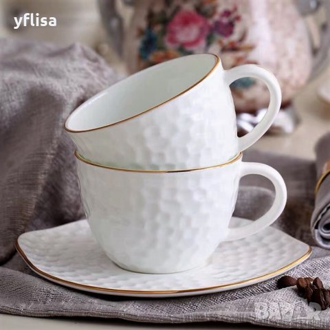 Чаши за кафе, чай и капучино от костен порцелан, снимка 4 - Сервизи - 25704527