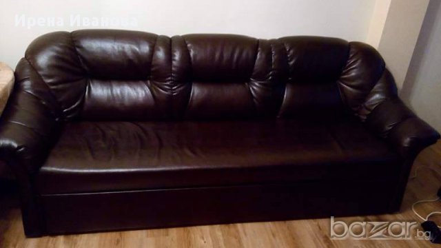 Продавам два кожени дивана в Дивани и мека мебел в гр. Варна - ID17897739 —  Bazar.bg