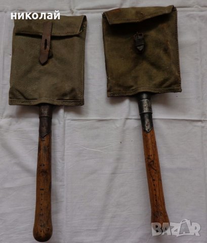 Ретро войнишка лопата модел 1915 год. BLECKMANN MURZZUSCHLAG 1915 Австрия два броя, снимка 1