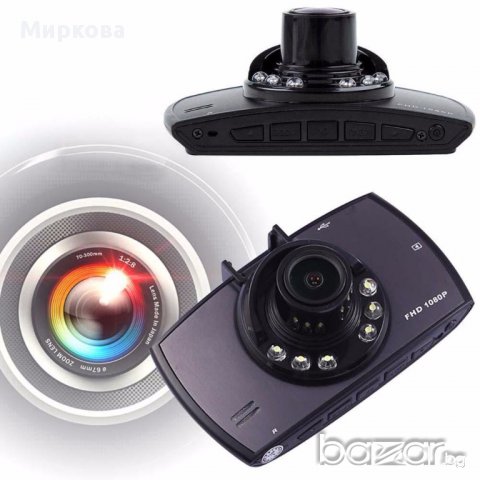 2.4" 1080P Нов Автомобилен видео регистратор с G-sensor и нощно вижда, снимка 2 - Камери - 17556999
