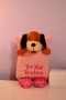 Забавна,розова, плюшена играчка с кученце, подарък за Св. Валентин-032