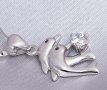 Дамско сребърно колие с формата на делфин Модни аксесоари 2017 посребрен, снимка 17