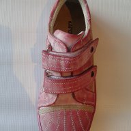Детски обувки за момиче от естествена кожа с лепенки, ортопедични, снимка 3 - Детски маратонки - 9756229