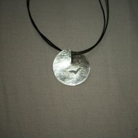 Сребърен медальон, снимка 4 - Колиета, медальони, синджири - 19840957