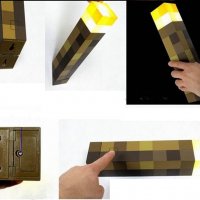Майнкрафт факла лампа ,Minecraft играчка светеща факла, снимка 2 - Образователни игри - 24260900