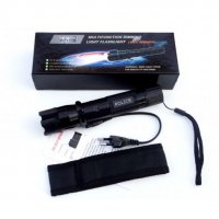 ПРОМО 3в1 Мощен немски електрошок LED фенер червен Лазер шок POLICE , снимка 7 - Оборудване и аксесоари за оръжия - 26001184