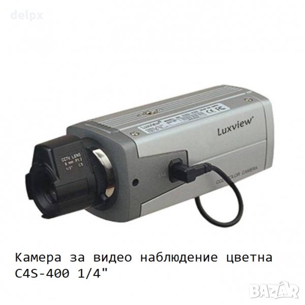 Камера за видео наблюдение цветна C4S-400 1/4", снимка 1