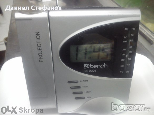 Радио часовник с проектор, снимка 1