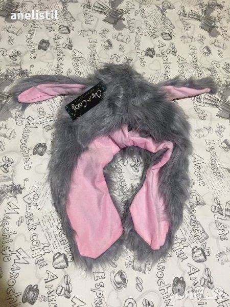 Нова шапка зайче с етикет , снимка 1