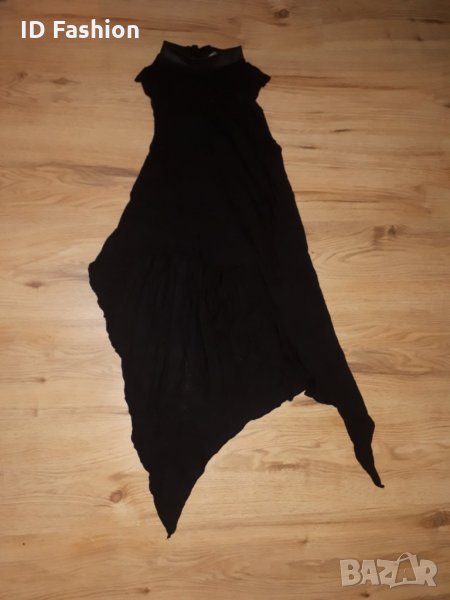 Уникална черна асиметрична туника, снимка 1