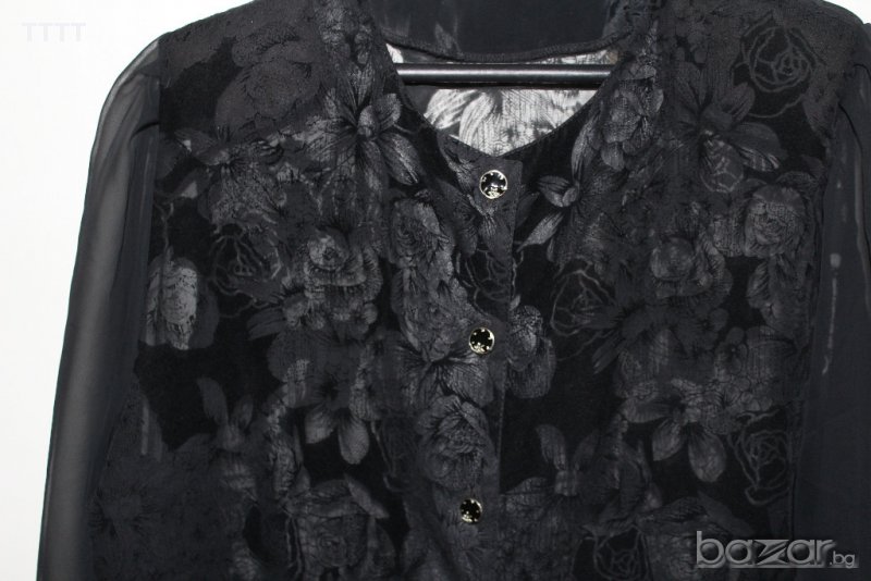 официална блуза с тюл ръкав, снимка 1