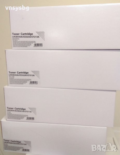 Комплект НР СВ540/1/2/3/СЕ320/1/2/3/ CF210/1/2/3/Canon 731B/C/M/Y, снимка 1