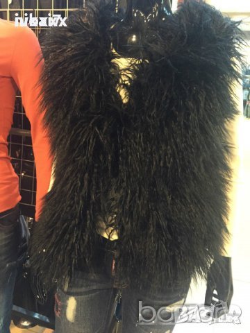 -50%Промоция на Дамски елек пухен от еко косъм Сладурски модел, снимка 1