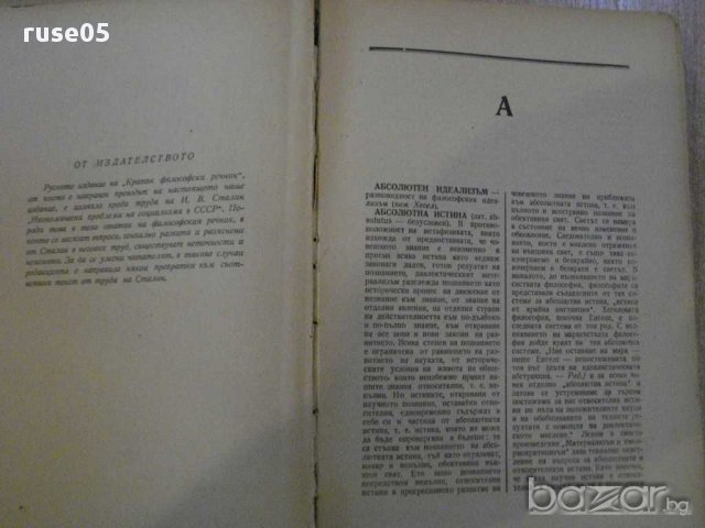 Книга "Кратък философски речник - М.Розентал/П.Юдин"-602стр., снимка 3 - Чуждоезиково обучение, речници - 8356050