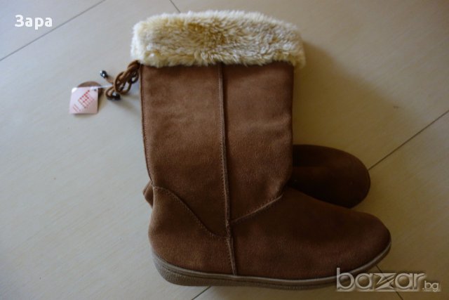 нови велурени ботуши Hobos (Debenhams), 40-41ви номер, снимка 2 - Дамски ботуши - 16102470